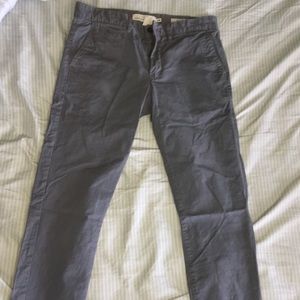 Grey chino skinny fit pants